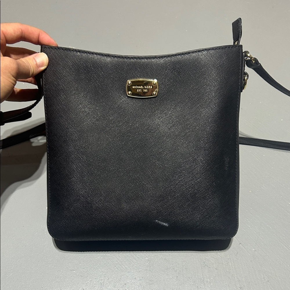 Michael Kors Black Purse Bag with Shoulder Strap